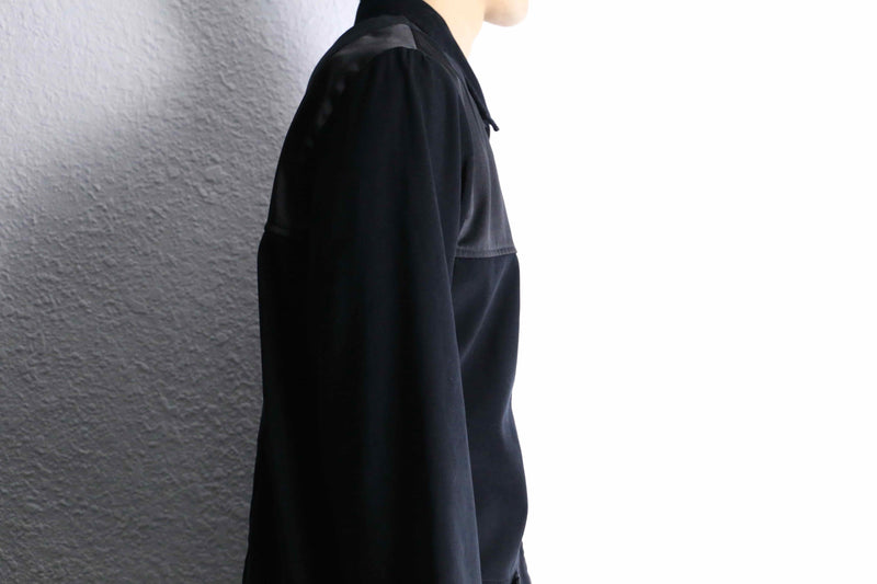 black color switch design poly shirt