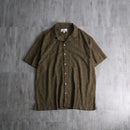 2000s NO BOUNDARIES open collar mesh shirt