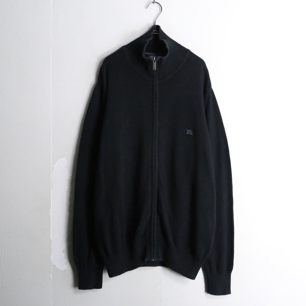 "Burberry" black cotton drivers like knit