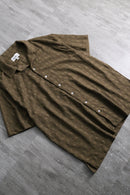 2000s NO BOUNDARIES open collar mesh shirt