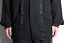 1990’s “PRONTI” pattern mix collarless L/S shirt