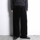 velours straight easy pants