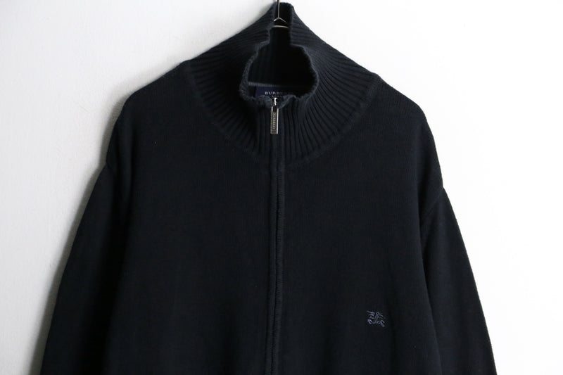 "Burberry" black cotton drivers like knit