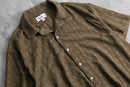 2000s NO BOUNDARIES open collar mesh shirt