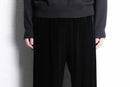 velours straight easy pants