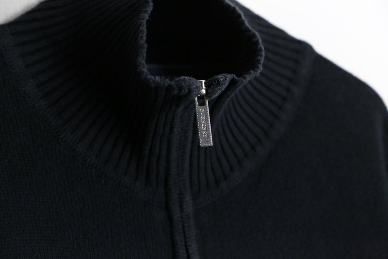 "Burberry" black cotton drivers like knit