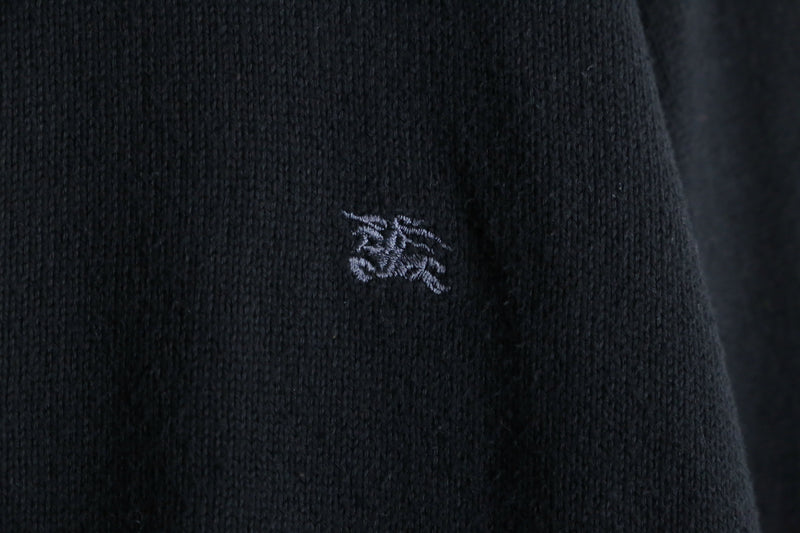 "Burberry" black cotton drivers like knit