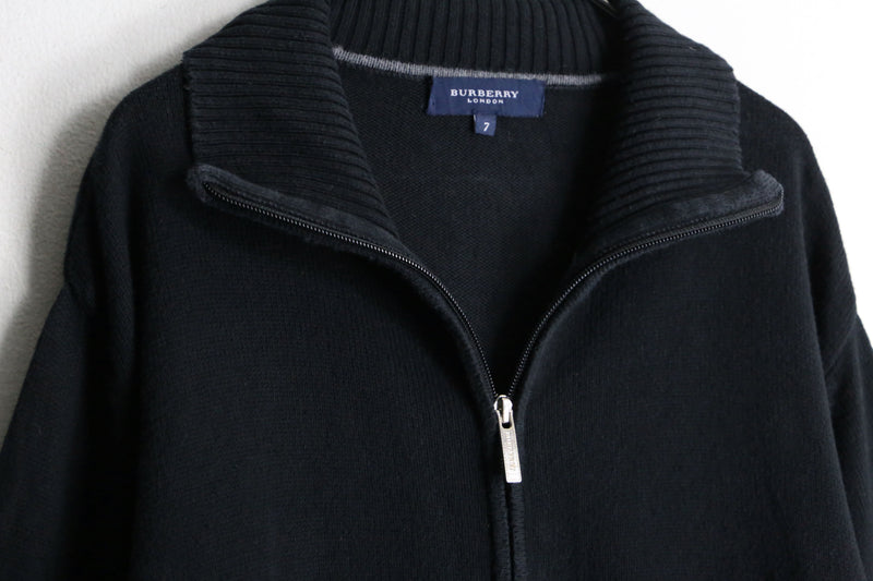 "Burberry" black cotton drivers like knit