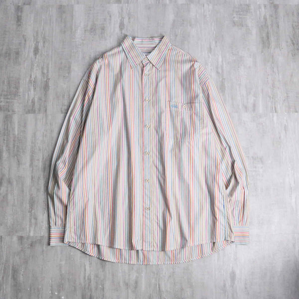 “MISSONI” multi color stripe dress shirt