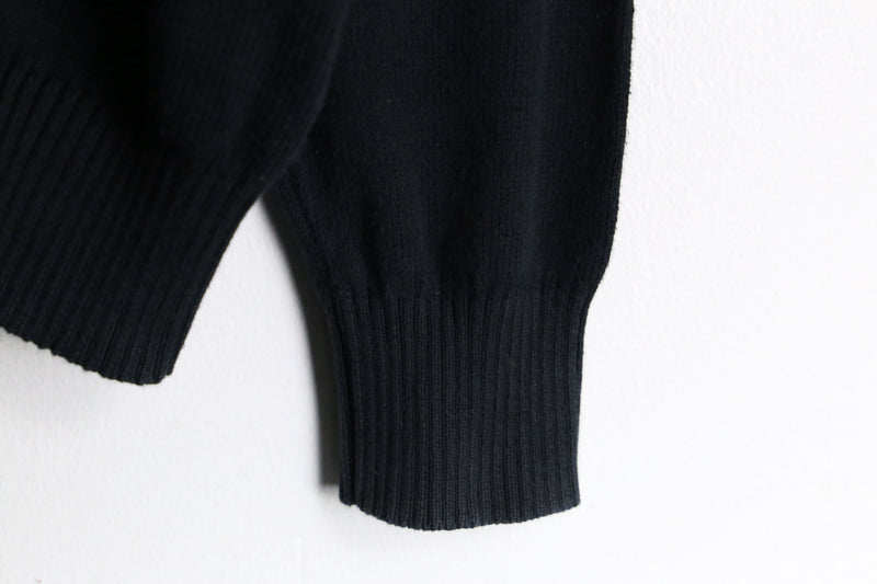 "Burberry" black cotton drivers like knit