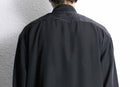 1990’s “PRONTI” pattern mix collarless L/S shirt
