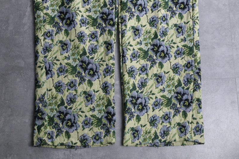 flower pattern high west straight pants