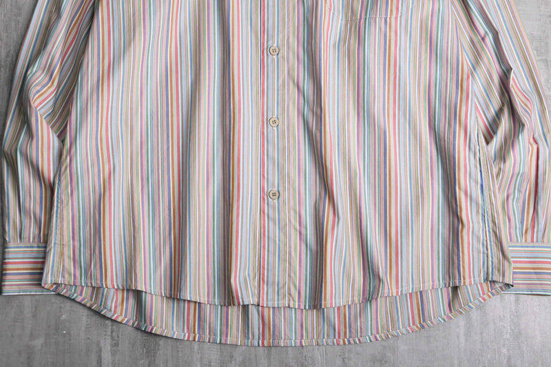 “MISSONI” multi color stripe dress shirt