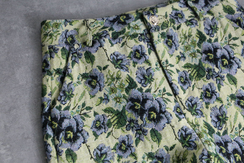 flower pattern high west straight pants