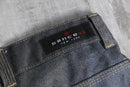 2000s SANCEZZ baggy metallic denim shorts
