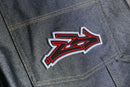 2000s SANCEZZ baggy metallic denim shorts
