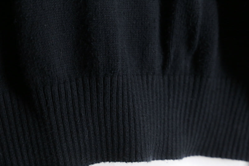 "Burberry" black cotton drivers like knit