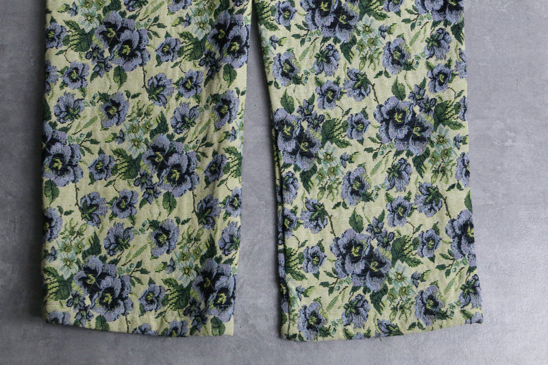 flower pattern high west straight pants