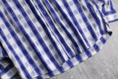 “PIERRE CARDIN” blue plaid check shirt