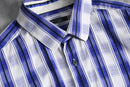 “PIERRE CARDIN” blue plaid check shirt
