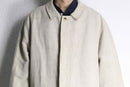 ivory linen sing coat