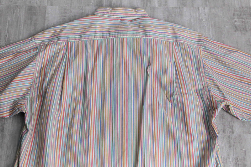 “MISSONI” multi color stripe dress shirt