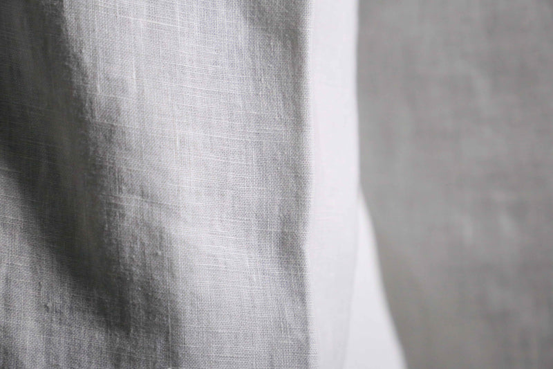 white linen wide straight easy pants