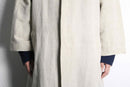 ivory linen sing coat