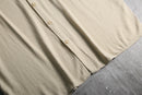 1990s linen×rayon open collar shirt