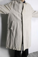 ivory linen sing coat