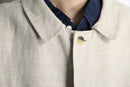 ivory linen sing coat