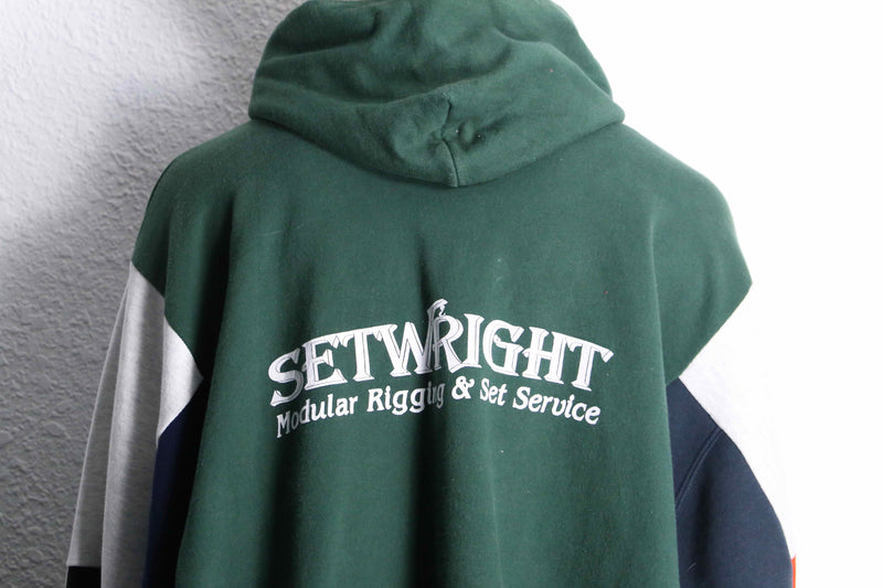 "Re:make" docking sweat×track hoodie