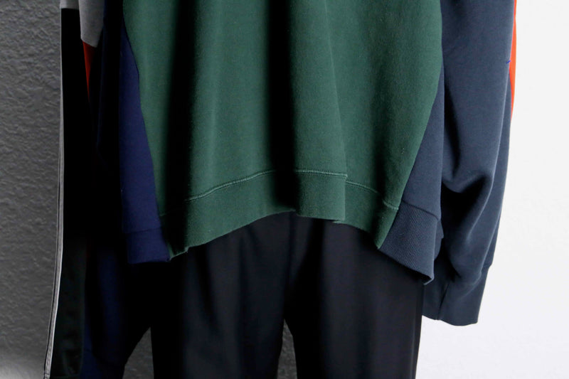 "Re:make" docking sweat×track hoodie