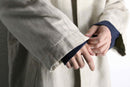 ivory linen sing coat
