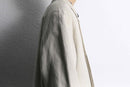 ivory linen sing coat