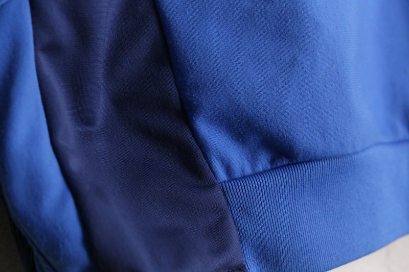 remake "再構築" "adidas" blue × navy track jacket