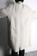 ivory linen sing coat