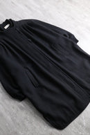 black dolman sleeve wool coat