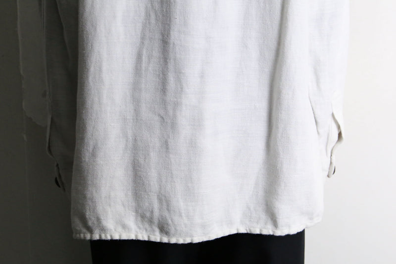 bit design cotton×linen tyrolean shirt