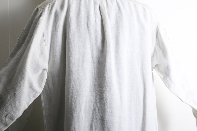 bit design cotton×linen tyrolean shirt