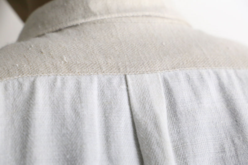 bit design cotton×linen tyrolean shirt