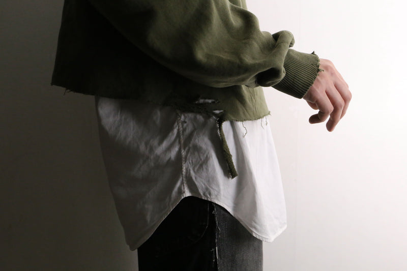 remake "destroy" short length sweat