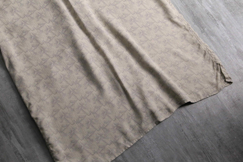 1990s PERRY ELLIS geometric S/S silk shirt