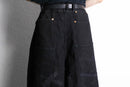 ''Re:make''buggy black denim pants
