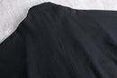 black dolman sleeve wool coat