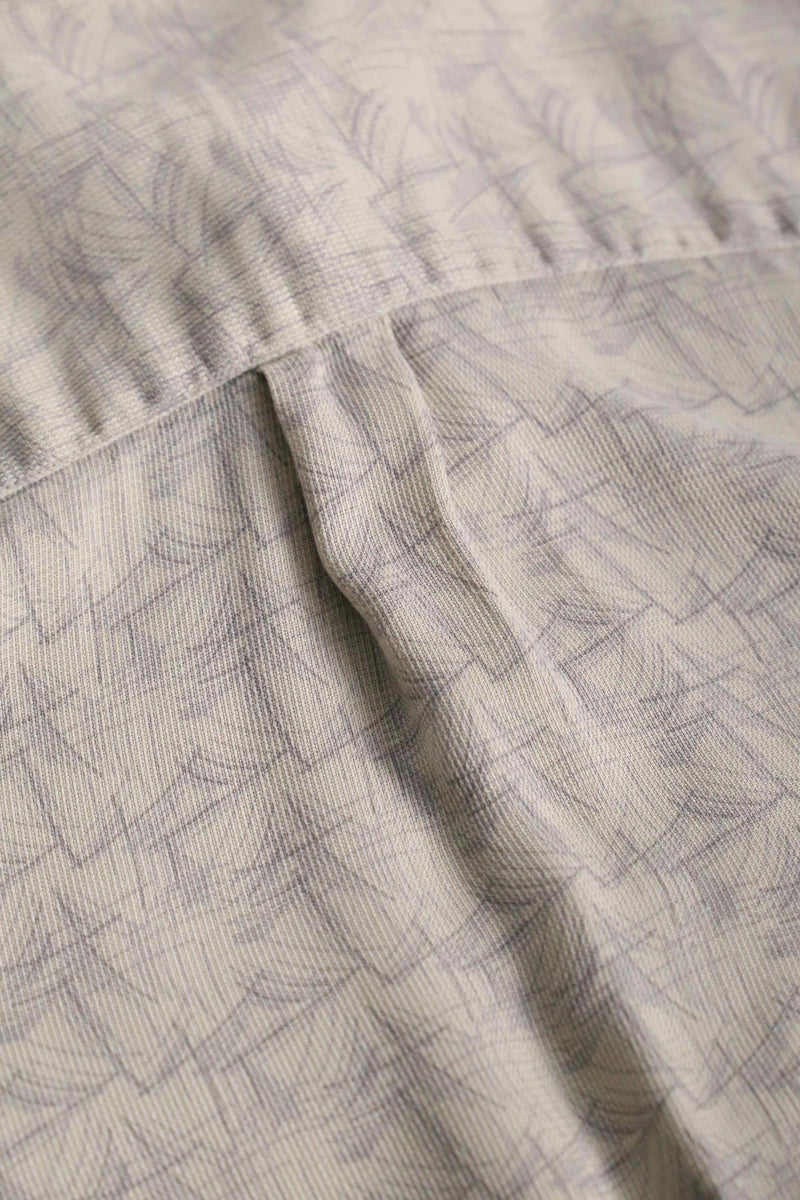 1990s PERRY ELLIS geometric S/S silk shirt