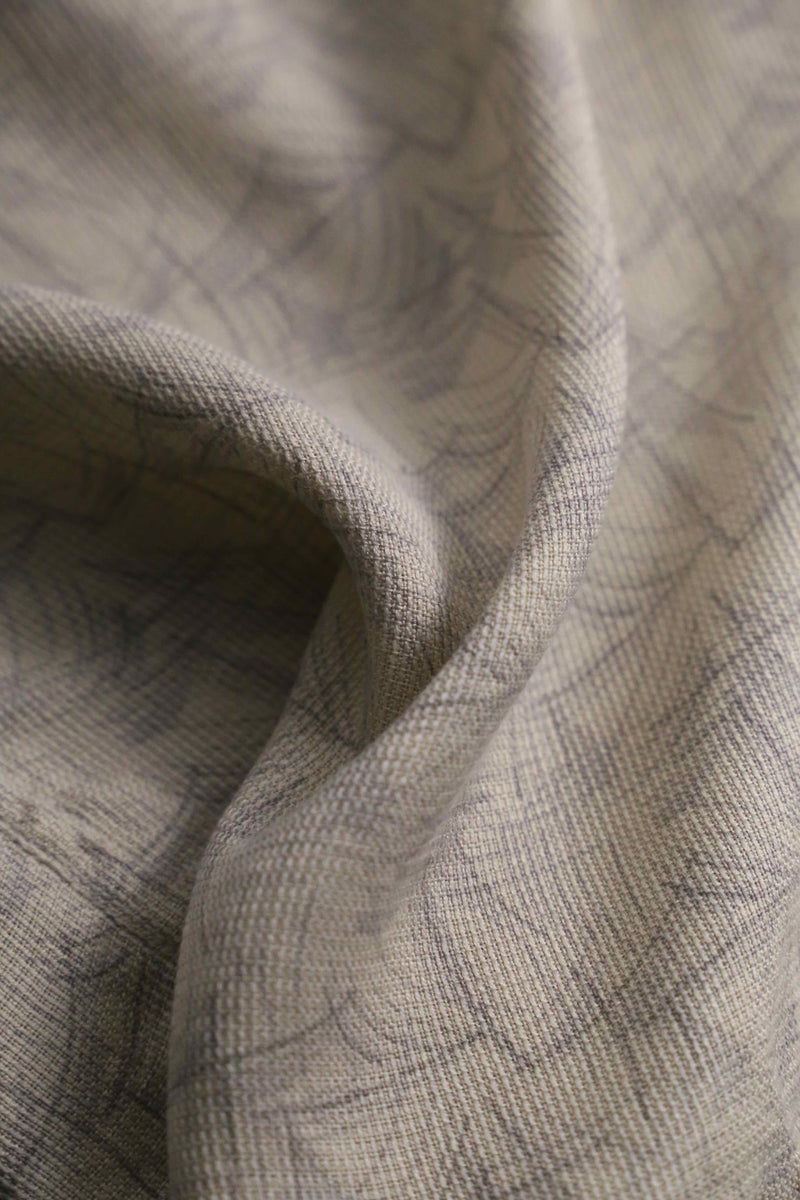 1990s PERRY ELLIS geometric S/S silk shirt