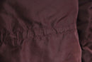 burgundy fur hood military jacket