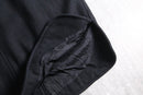 black dolman sleeve wool coat