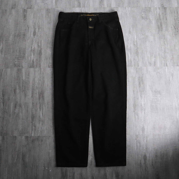 1990s M+Francois Girbaud black baggy denim pants